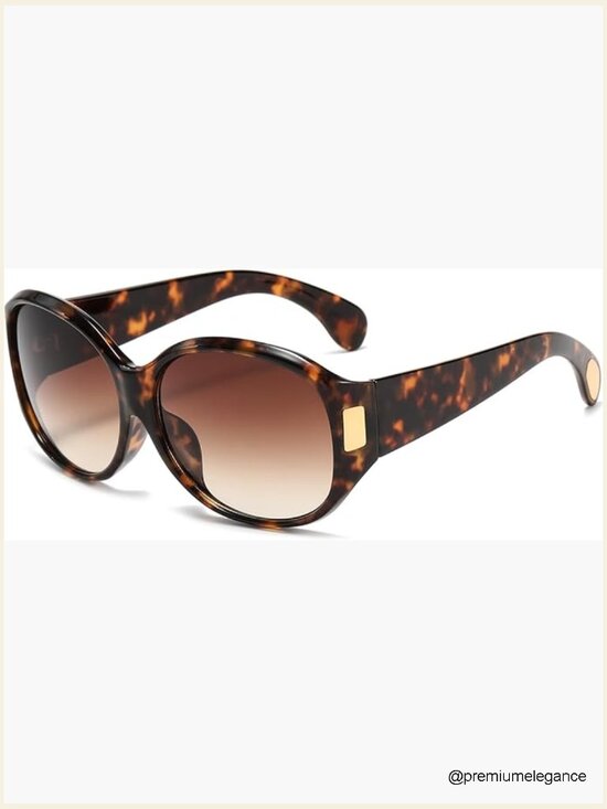 Oversized Sunglasses Vintage Big Frame Retro Wrap Around Shades